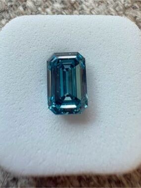 Blue Emerald-Cut 1.55ct Loose Diamond 💎✨